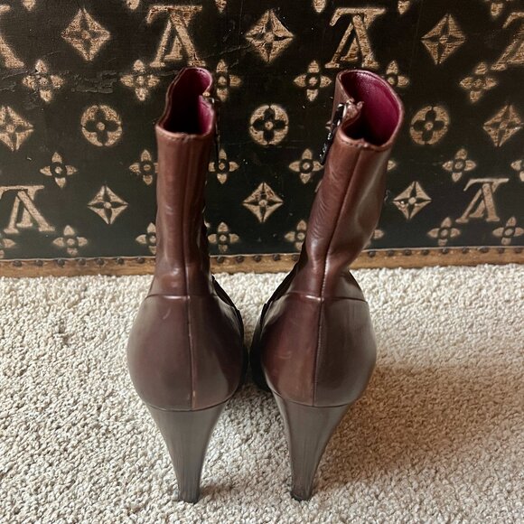 Prada Brown Ankle Boots - Picture 6 of 10